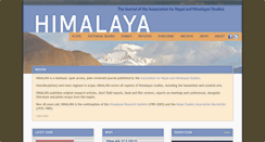 Desktop Screenshot of himalayajournal.org