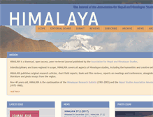 Tablet Screenshot of himalayajournal.org
